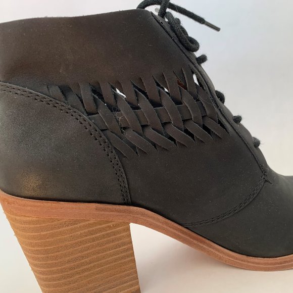 Modern Vintage Black Shoe Boots. 8M - Picture 5 of 7